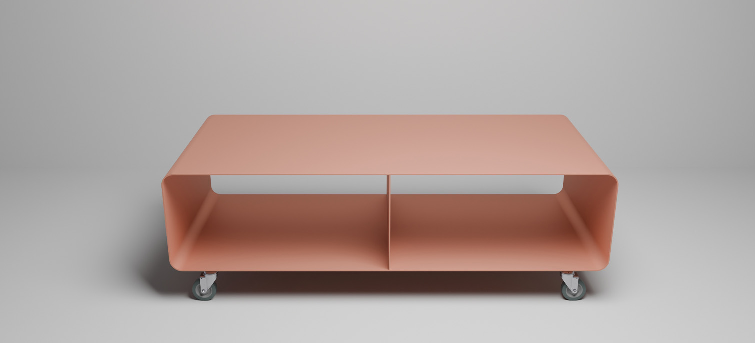 mobile con ruote rosa